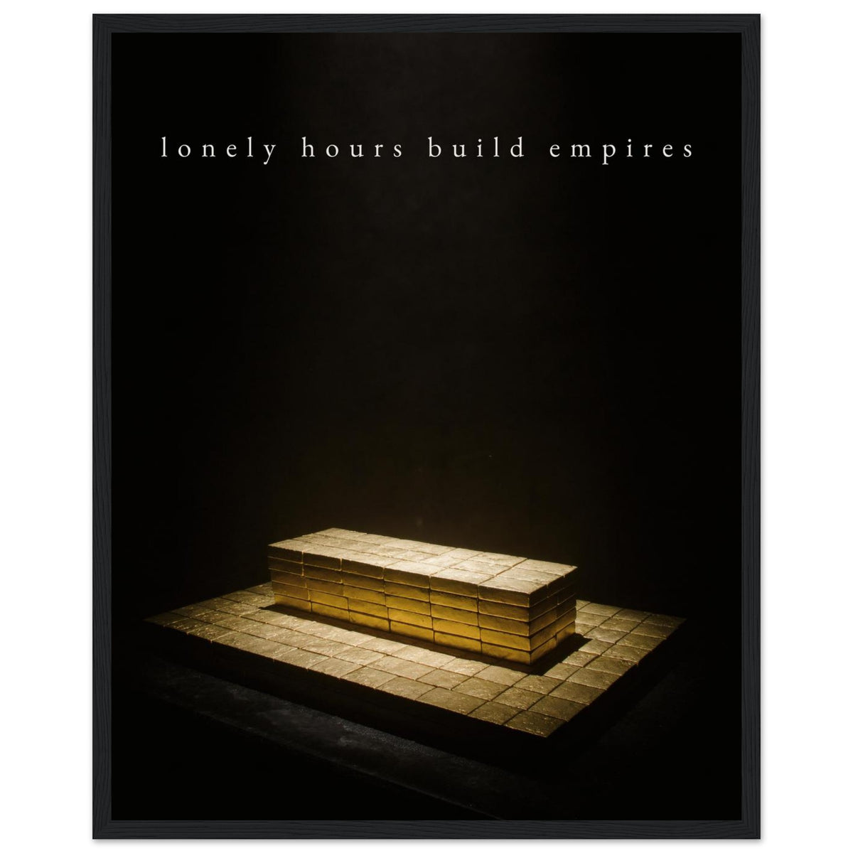 LONELY HOURS, 40×50 cm, black frame