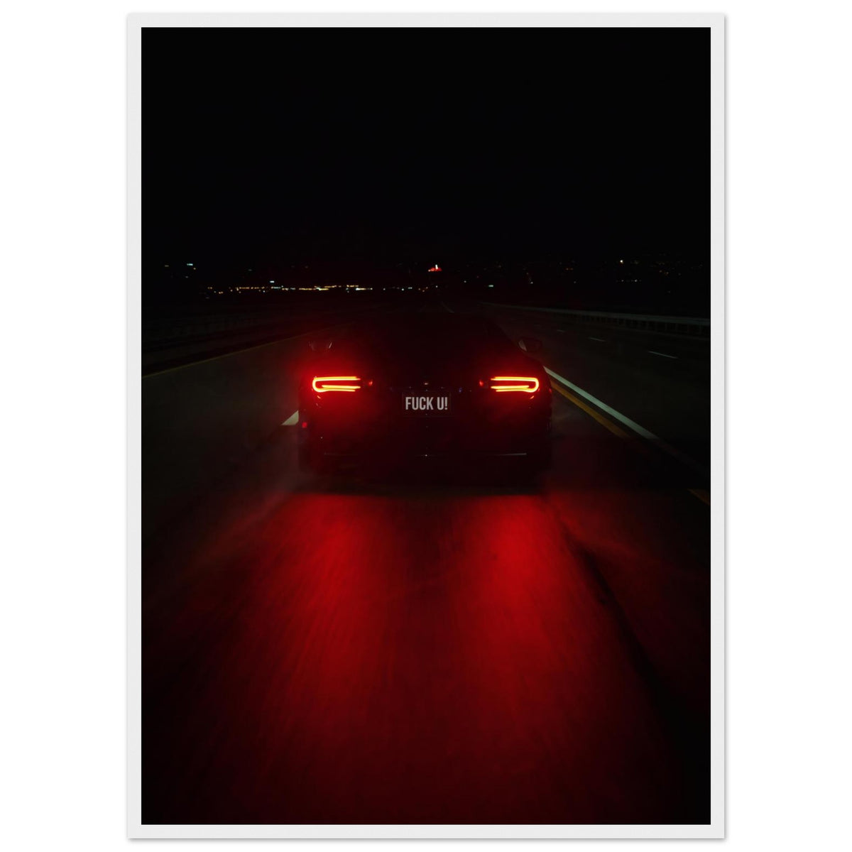 HORSEPOWER, 50×70 cm, white frame