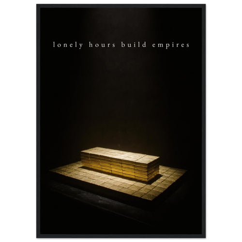 LONELY HOURS, 50×70 cm, black frame