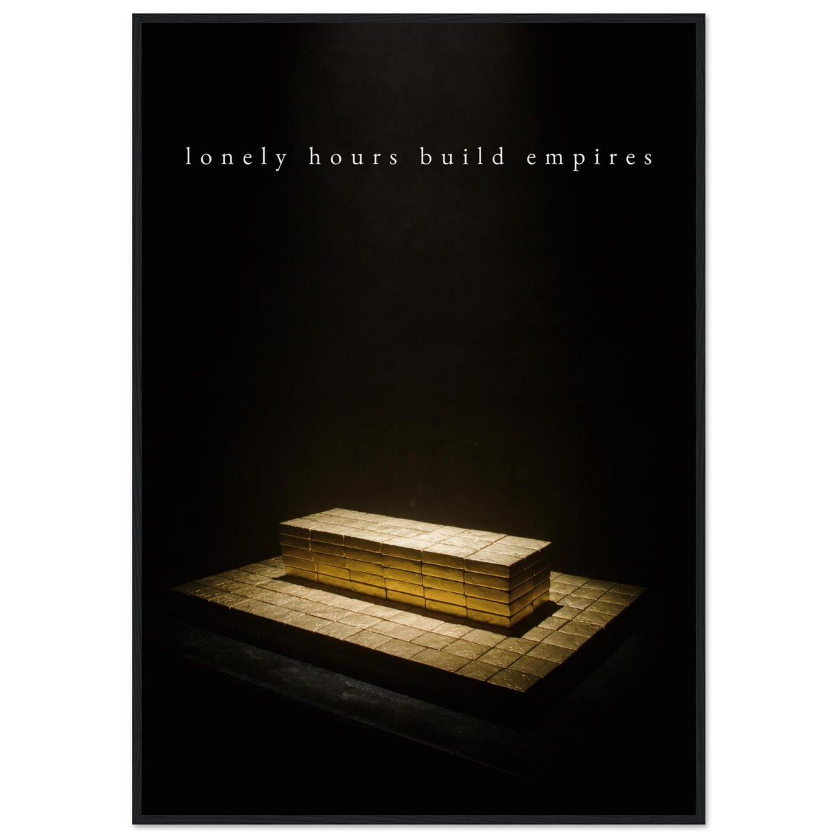 LONELY HOURS, 70×100 cm, black frame