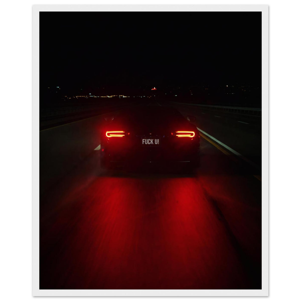 HORSEPOWER, 40×50 cm, white frame