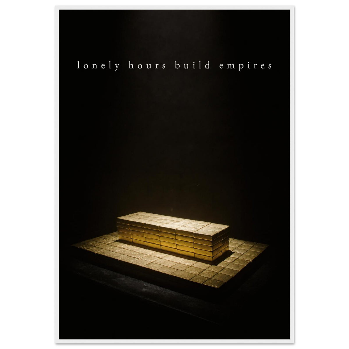 LONELY HOURS, 70×100 cm, white frame