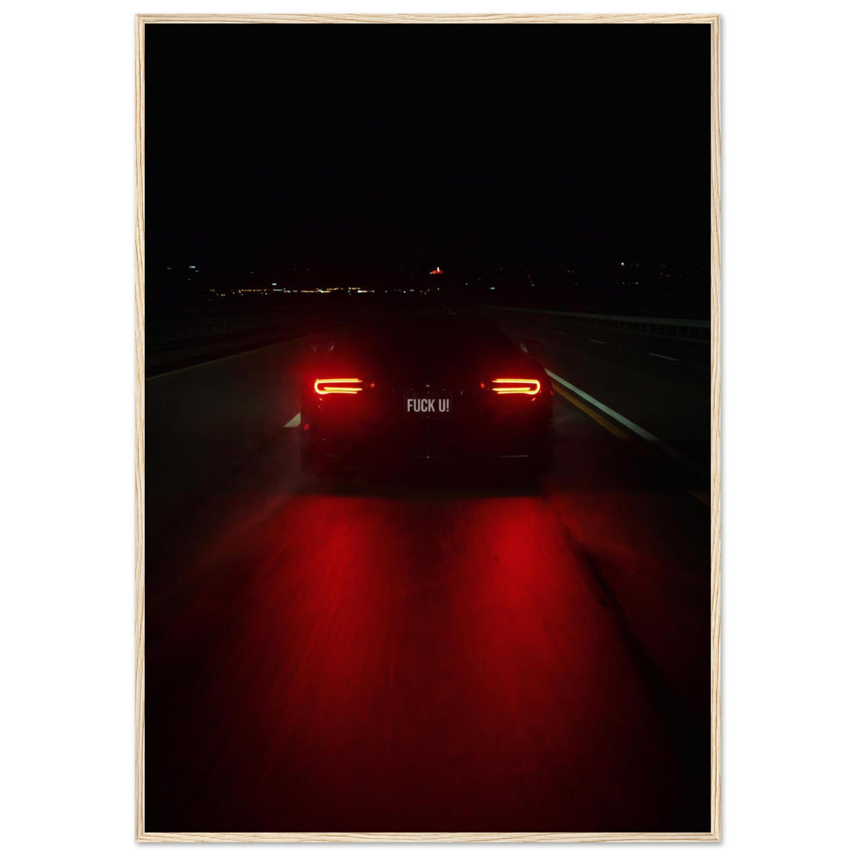 HORSEPOWER, 70×100 cm, natural wood frame